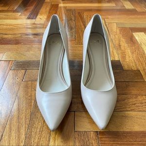 Classic Nude Leather Heels